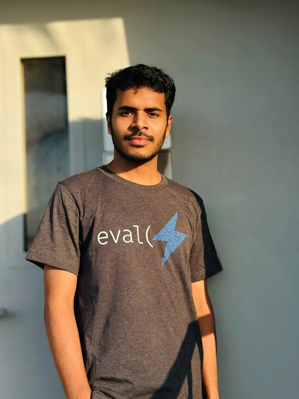 jahidul islam wearing a t-shirt